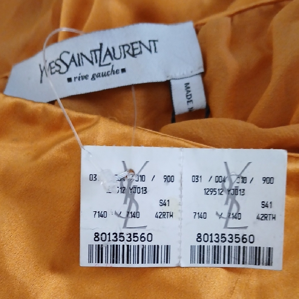 Vintage But NWT Tom Ford For YSL Spring Summer 2004  Collection Silk Blend Skirt - Picture 2 of 7